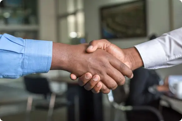 handshake at successful m&a deal