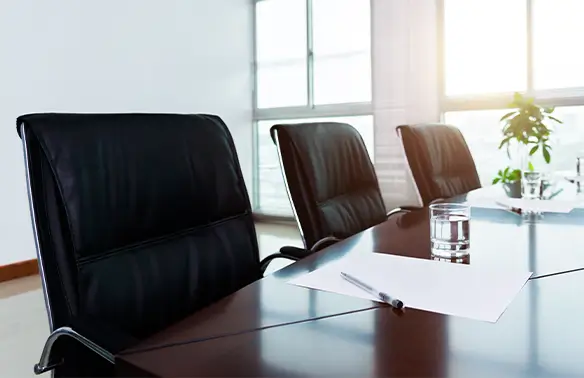formal meeting room for board of directors