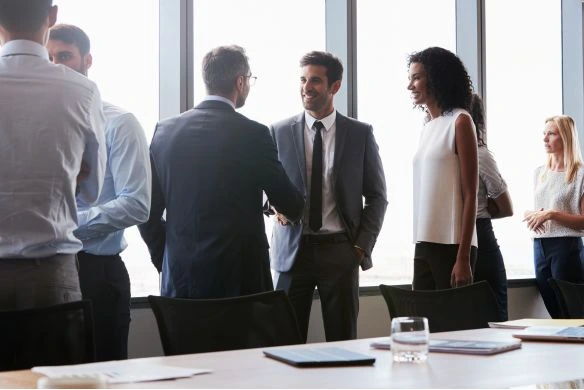 business professionals meeting